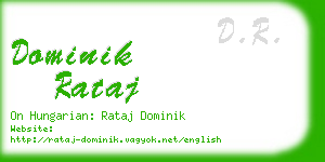 dominik rataj business card